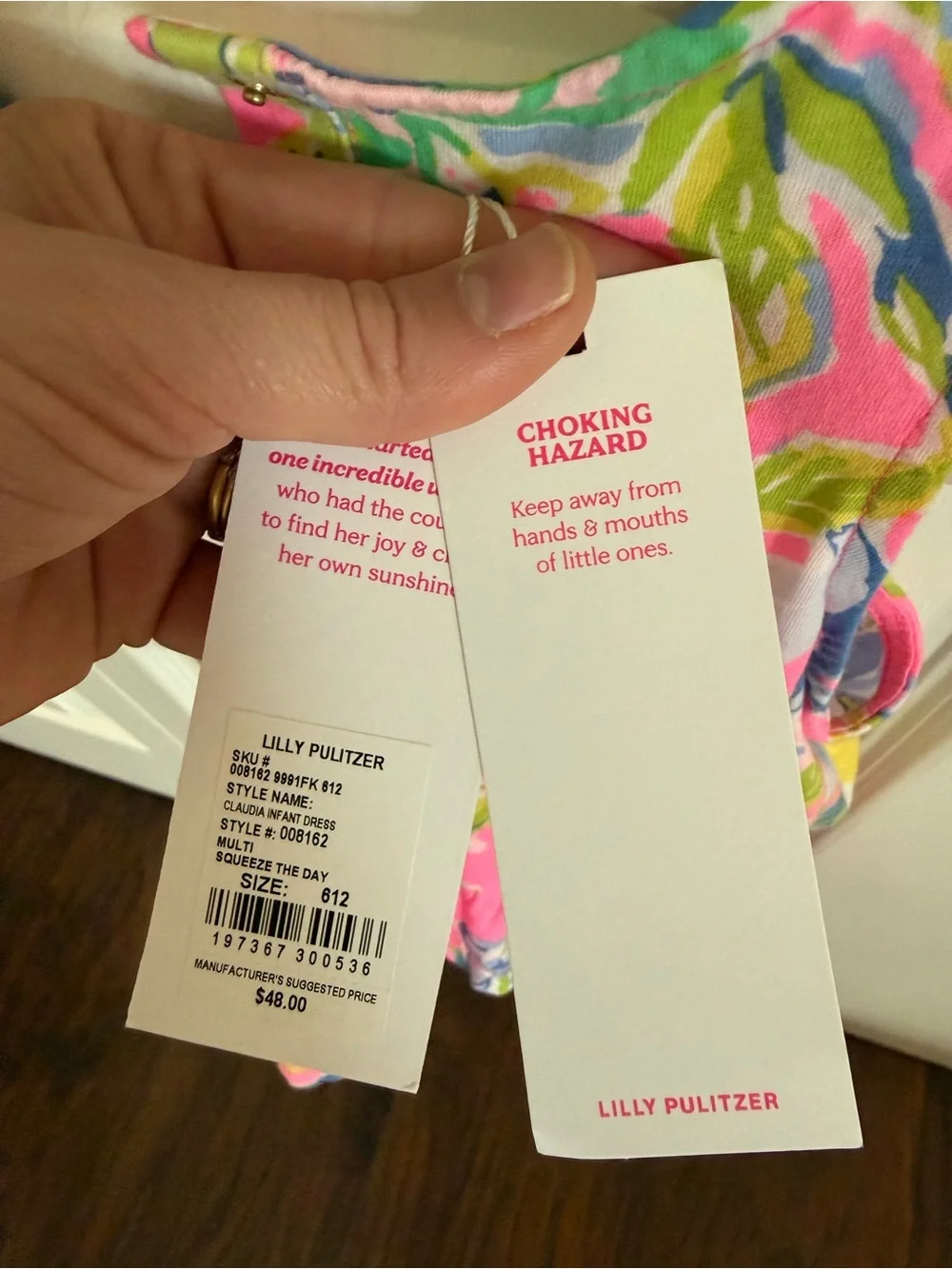Lilly Pulitzer Claudia infant dress 6-12mo